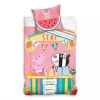 Carbotex Peppa malac: Tropicool Friends ágyneműhuzat garnitúra - 140 x 200 cm