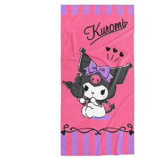 Carbotex Törölköző - Kuromi Aranyos lázadó, 70×140 cm (5905742200464) lakástextília