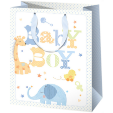 Cardex Exkluzív nagy Baby Boy ajándéktáska 27x33x14cm ajándéktasak