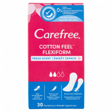 Carefree Cotton Feel Flexiform tisztasági betét friss illattal 30 db intimhigiénia nőknek