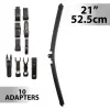  Carguard 55741N Ablaktörlő 21/52,5 cm - 10 db adapterrel