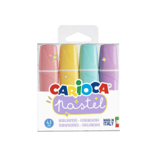 Carioca 4db-os Pasztel Szövegkiemelő készlet filctoll, marker