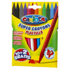 Carioca Élénk színű kerek zsírkréta 12 db kréta