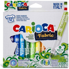 Carioca Fabric fixy na textil 12 ks filctoll, marker