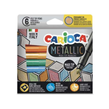 Carioca Metallic MaxiTip 6db-os filctoll szett - Carioca filctoll, marker