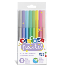 Carioca Pasztell színű filctoll szett 8 db-os - Carioca filctoll, marker