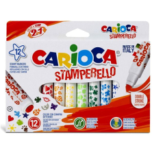 Carioca Stamperello 12 ks s razítky filctoll, marker