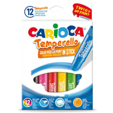 Carioca : Színes tempera stick 12 db-os kimosható tempera