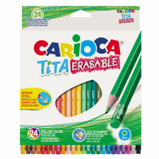 Carioca Tita színes ceruza 24 db-os szett radírvéggel – Carioca színes ceruza