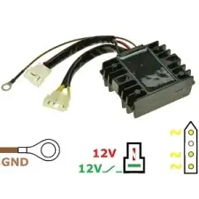 Carmo CARR204-BMW F650 F800 MOSFET feszültségszabályzó egyenirányító Carmo  Elektronika Feszültségszabályozók egyéb motorkerékpár alkatrész