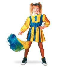 Carneval Cheerleader ruha sárga/kék (152-es méret) - CARNEVAL 11237 jelmez