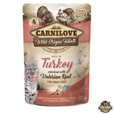 Carnilove Cat tasakos Turkey with Valerian - Pulyka macskagyökérrel 85g macskaeledel