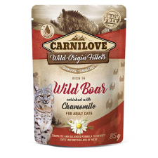 Carnilove Cat tasakos Wild Boar with Chamomile – Vaddisznó kamillával – 4×85 g macskaeledel