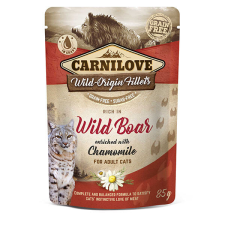  Carnilove Cat tasakos Wild Boar with Chamomile – Vaddisznó kamillával – 85 g macskaeledel