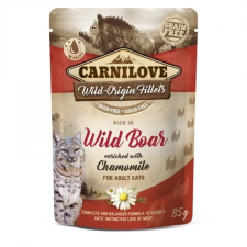  Carnilove Cat tasakos Wild Boar with Chamomile - Vaddisznó kamillával 85g macskaeledel