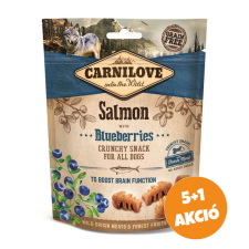 Carnilove Crunchy Snack Salmon with blueberries jutalomfalat lazac, áfonya 6x200g jutalomfalat kutyáknak