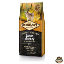 Carnilove Dog Adult Salmon &amp; Turkey Large - Lazac &amp; Pulyka 4kg kutyaeledel