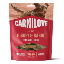 Carnilove Dog Jerky Turkey & Rabbit - Pulyka és Nyúl 100g jutalomfalat kutyáknak