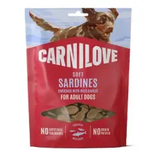 Carnilove Dog Soft Snack Sardines Enriched With Wildgarlic -Szardínia Medvehagymával 200g jutalomfalat kutyáknak
