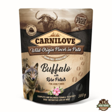 Carnilove Dog tasakos Paté Buffalo with Rose Petals - Bivaly rózsaszirommal 300g HU kutyaeledel