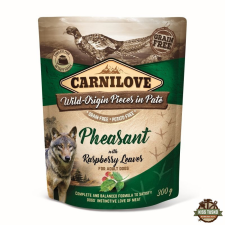 Carnilove Dog tasakos Paté Pheasant with Raspberry Leaves - Fácán málnalevéllel 300g HU kutyaeledel