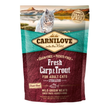 Carnilove Fresh Adult Cat Carp&amp;Trout Sterilised (ponty-pisztráng) 400 g macskaeledel