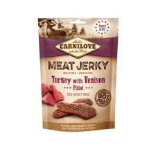 Carnilove Jerky Snack Turkey with Venison Fillet – pulyka szarvas filével 100g jutalomfalat kutyáknak
