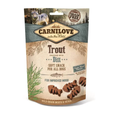  Carnilove Semi Moist Snack pisztráng kaporral 200g jutalomfalat kutyáknak