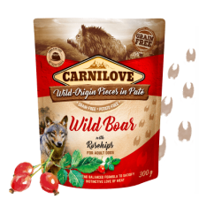 Carnilove Wild Boar with Rosehips 12x300 g kutyaeledel
