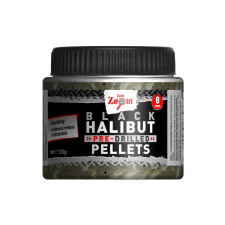 Carp Zoom CZ Fekete fúrt halibut horogpellet, 15 mm, halibut, 120 g csali