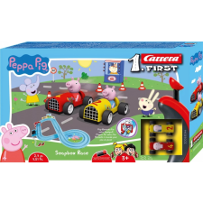 Carrera First autodráha Prasátko Peppa autópálya és játékautó