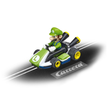 Carrera Nintendo Mario Kart Luigi pályaautó figurával (1:50) - Színes autópálya és játékautó