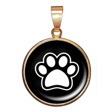  CARSTON Elegant – Fekete tappancs medál lánccal vagy kulcstartóval nyaklánc