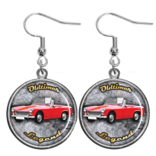 CARSTON Elegant oldtimer car fülbevaló ezüst vagy arany színben fülbevaló