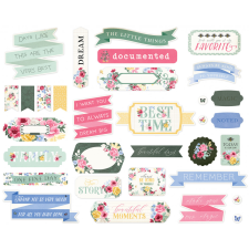 Carta Bella Bloom Kivágatok Titles & Phrases (1 csomag) matrica