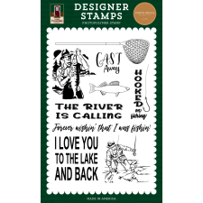 Carta Bella Gone Fishing Hooked On Fishing Szilikonbélyegző Clear Stamps (1 db) bélyegző
