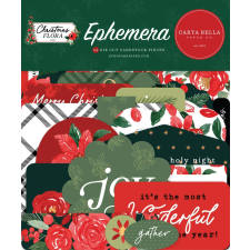 Carta Bella Kivágatok - Ephemera - Merry Christmas Flora (1 csomag) matrica