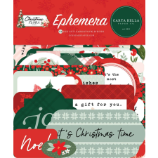Carta Bella Kivágatok - Ephemera - Peaceful Christmas Flora (1 csomag) matrica