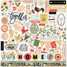 Carta Bella Matrica 12" (30 cm) - Cardstock Stickers - Elements - Homemade (1 ív) matrica