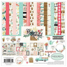Carta Bella Papírkészlet 12&quot;, Flower Market / Collection Kit - (1 csomag) decoupage papír