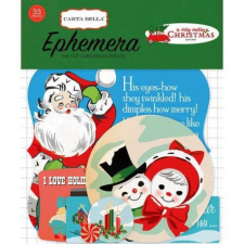 Carta Bella Papírmotívum / Kivágat , A Very Merry Christmas / Ephemera (1 csomag) matrica