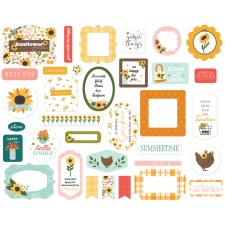 Carta Bella Sunflower Summer Kivágatok Ephemera (1 csomag) matrica