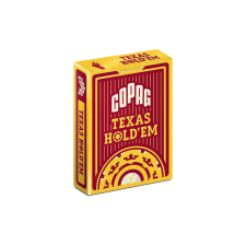 Cartamundi COPAG Texas Holdem Gold piros 2 nagy indexes 100% plasztik póker kártya kártyajáték