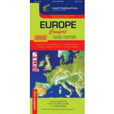 Cartographia Kft. Európa Comfort térkép  1:4 000 000 térkép