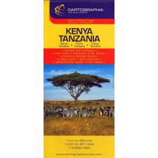 Cartographia Kft. Kenya, Tanzánia útitérkép 1:2500000 térkép
