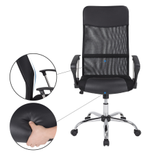 Casaria Casaria Deluxe irodai szék forgószék légáteresztő háttámlával fekete (100937) forgószék