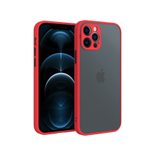 CASE AND PRO iPhone 14 Pro Max műanyag tok, piros-fekete (Mattiph1467Pmrbk) tok és táska