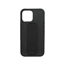 CASE AND PRO iPhone 14 Pro Tpu+Pc gumírozott kitámasztós tok, fekete (Stand-Iph1461Pbk) tok és táska