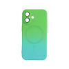 CASE AND PRO iPhone 16 Plus mágneses design tok, kék-zöld (MAG-IPH16P-BLGR)