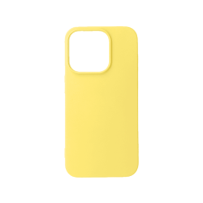 CASE AND PRO iPhone 16 Plus premium szilikon tok, citromsárga (PREM-IPH16P-Y) tok és táska